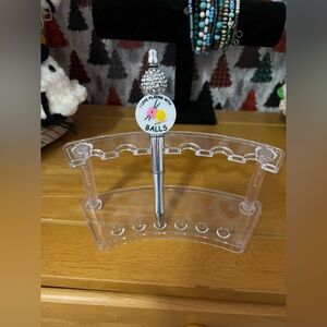 ✨New✨ Hand Beaded Yarn Crafters Ballpoint Pen 🧶